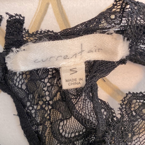 2/$20 Anthropology Current Air black high neck lace bralette - Picture 4 of 4